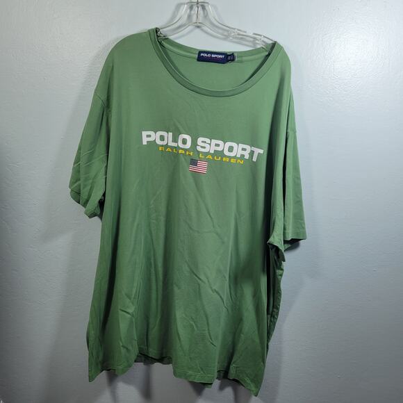 Polo Sport Ralph Lauren Men's Green T Shirt Size 3X 101425-1225 - Picture 3 of 8